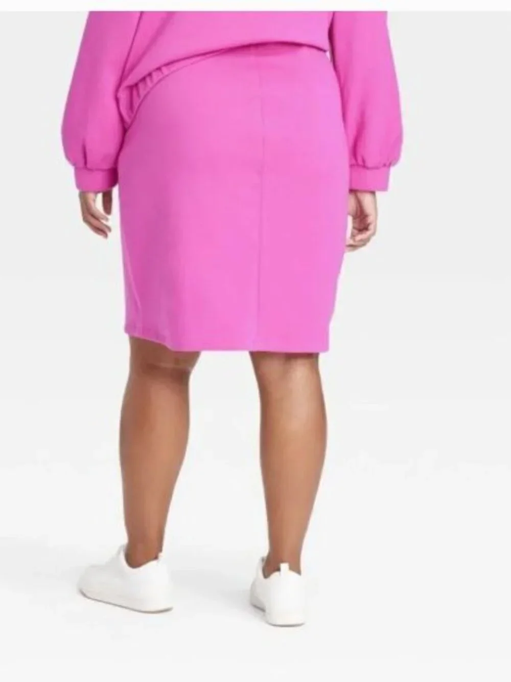 NWT Pink Sammy B for Target High-Rise Scuba A-Line, wavy structured skirt 4X